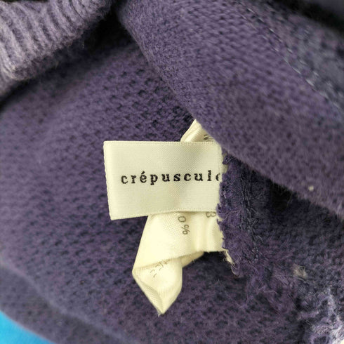 クレプスキュール crepuscule 鹿の子 襟付き ニット ブルゾン メンズ JPN:2