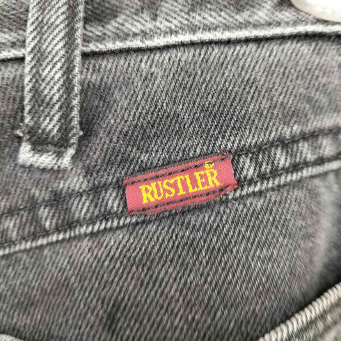 ラスラー RUSTLER ブラック デニム パンツ メンズ 34
