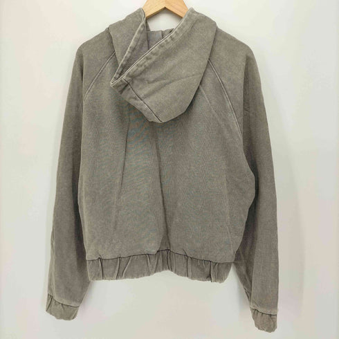 ザラ ZARA ウォッシュ加工ジップアップフーディ メンズ import:S