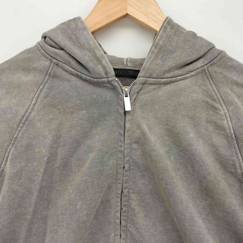 ザラ ZARA ウォッシュ加工ジップアップフーディ メンズ import:S