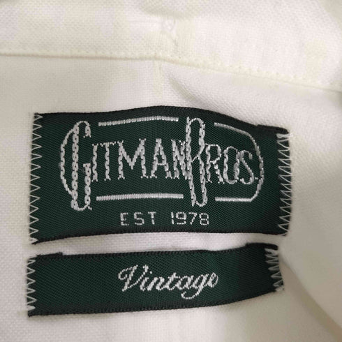 ギットマンブラザーズ GITMAN BROS. USA製 復刻タグ VINTAGE 3点止め L/S ボタンダウン シャツ メンズ import:M