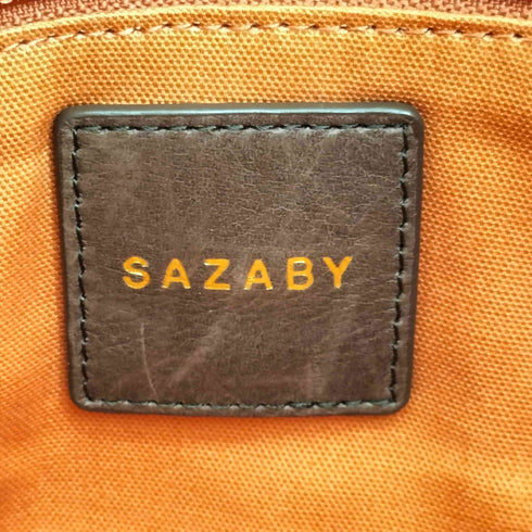 サザビー SAZABY モノグラム レザーパイピング トートバッグ レディース