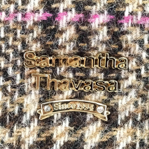 サマンサタバサ Samantha Thavasa MOON England チェック ウール レザー 2WAY ショルダーバッグ レディース