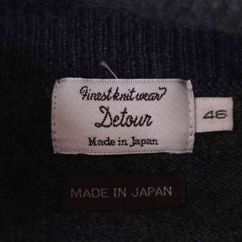 DETOUR デトアー 日本製 カシミヤ タートルネック ニット メンズ JPN:46