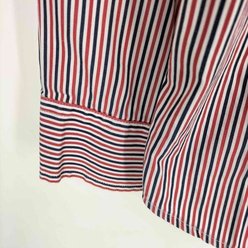 トミーヒルフィガー TOMMY HILFIGER SLIM FIT ロゴ刺繍 ストライプ L/S ボタンダウン シャツ メンズ import:S