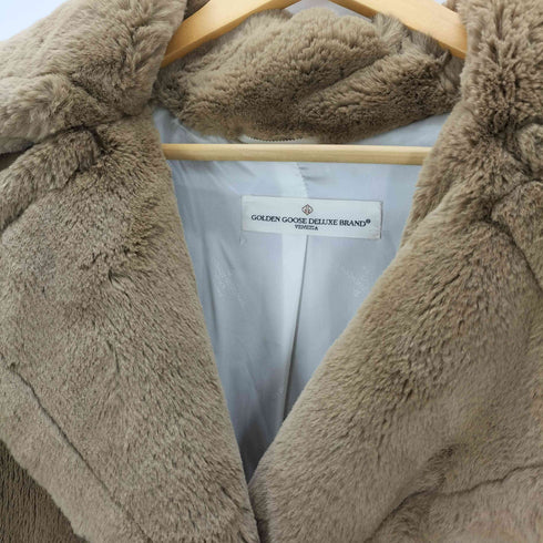 ゴールデングースデラックスブランド golden goose deluxe brand フェイク ファー ダブル ボタン ジャケット ボア レディース xxs