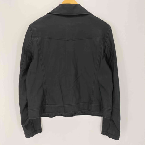 ユニクロ UNIQLO フェイクレザー ダブルライダースジャケット レディース JPN:XL