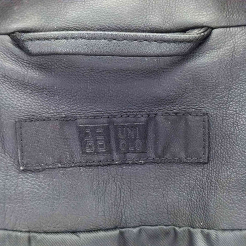 ユニクロ UNIQLO フェイクレザー ダブルライダースジャケット レディース JPN:XL