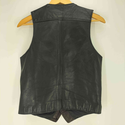 ショット Schott 80s 白タグ USA製 SPORTS WEAR レザーベスト メンズ import:S