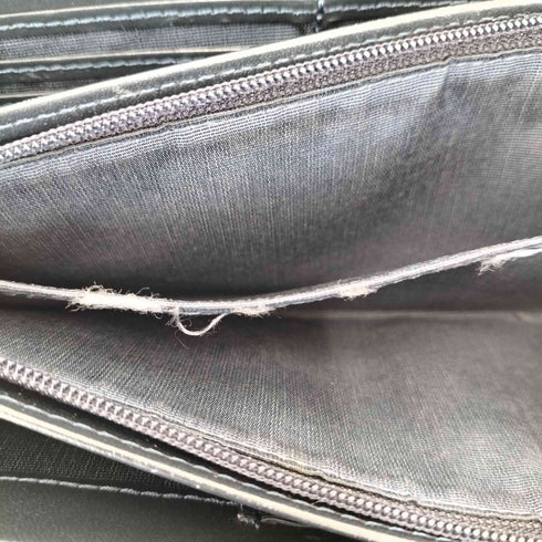 ランバンオンブルー LANVIN en Bleu クロコ 型押し ラウンドジップ 長財布 メンズ