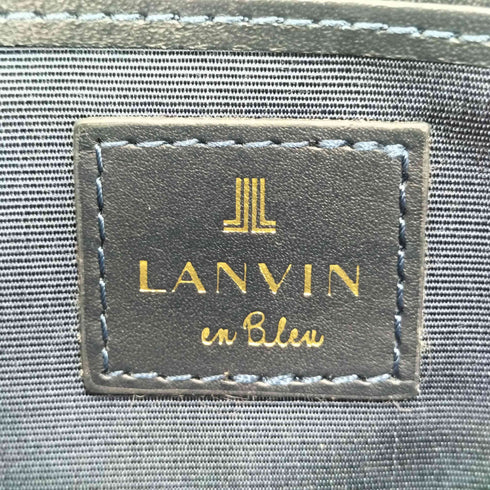 ランバンオンブルー LANVIN en Bleu クロコ 型押し ラウンドジップ 長財布 メンズ