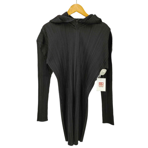 プリーツプリーズイッセイミヤケ PLEATS PLEASE ISSEY MIYAKE 00AW プリーツ ジップアップ ロング フーディ レディース JPN:3