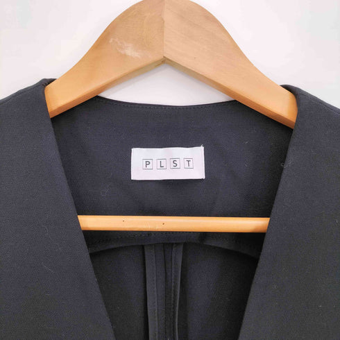 プラステ PLST コットンブレンド ノーカラーミドルジレ レディース JPN:S