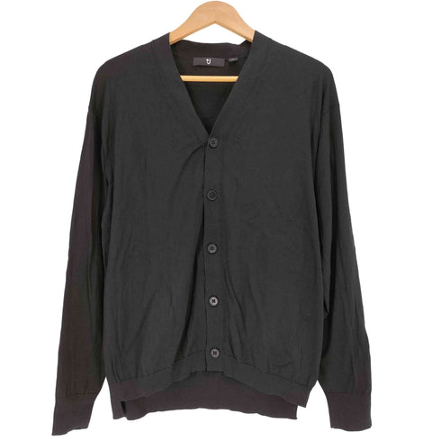 ユニクロプラスジェイ UNIQLO+J シルクコットン Vネックカーディガン メンズ JPN:M