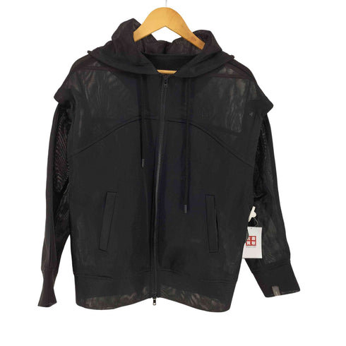 メゾンスペシャル MAISON SPECIAL 2way See-through Hoodie シースルーフーディ ジップアップパーカー レディース FREE