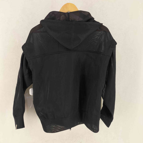メゾンスペシャル MAISON SPECIAL 2way See-through Hoodie シースルーフーディ ジップアップパーカー レディース FREE