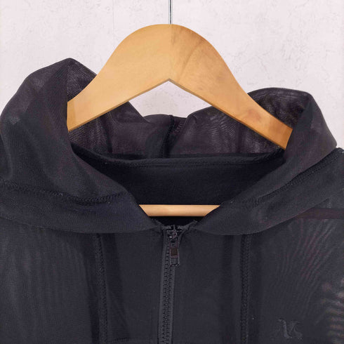 メゾンスペシャル MAISON SPECIAL 2way See-through Hoodie シースルーフーディ ジップアップパーカー レディース FREE
