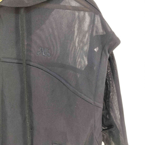 メゾンスペシャル MAISON SPECIAL 2way See-through Hoodie シースルーフーディ ジップアップパーカー レディース FREE