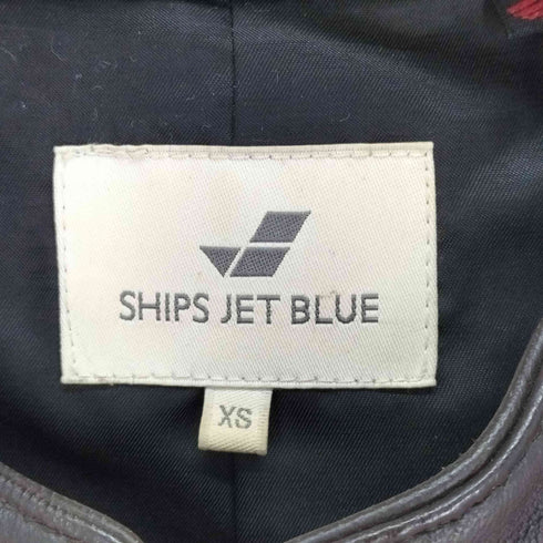 シップスジェットブルー SHIPS JET BLUE 羊革 シングルライダース メンズ JPN:XS