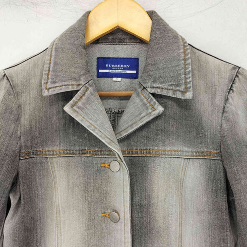 バーバリーブルーレーベル BURBERRY BLUE LABEL デニムジャケット Gジャン レディース US:38