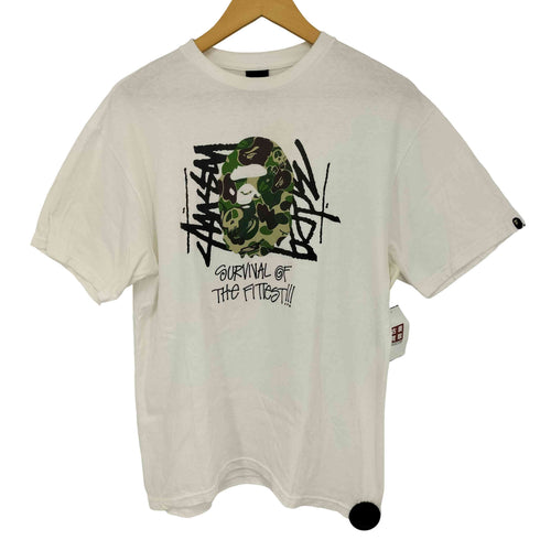 アベイシングエイプ A BATHING APE SURVIVAL OF THE FITTEST tシャツ メンズ JPN:M