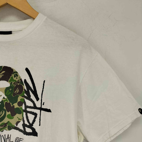 アベイシングエイプ A BATHING APE SURVIVAL OF THE FITTEST tシャツ メンズ JPN:M