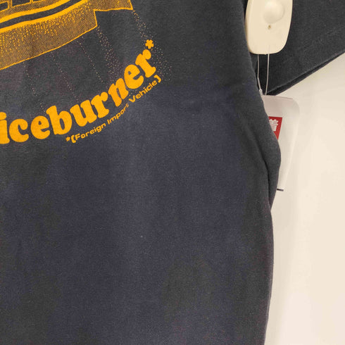 ハーレーダビッドソン HARLEY-DAVIDSON 80S USA製 Hanesボディ Eat Your Riceburner 両面 プリント クルーネック S/S Tシャツ メンズ import:L