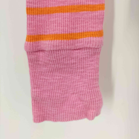ラルフローレン RALPH LAUREN ポニー刺繍 フリル ボーダー ヘンリーネック カットソー レディース 150