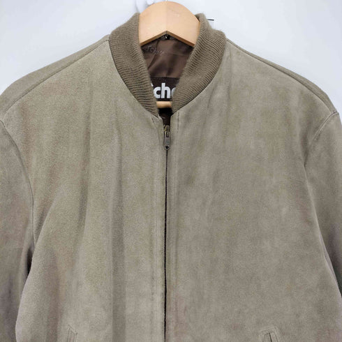 ショット Schott 80S USA製 IDEALジップ スエード レザー ジップアップ ボンバー ジャケット メンズ US:40