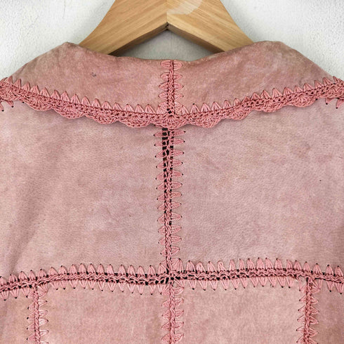 ドレスバーン DRESSBARN スティッチデザイン スエードジャケット レディース