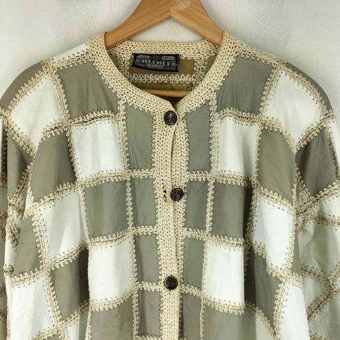 BUBU Beverly Hills スティッチデザイン レザージャケット レディース