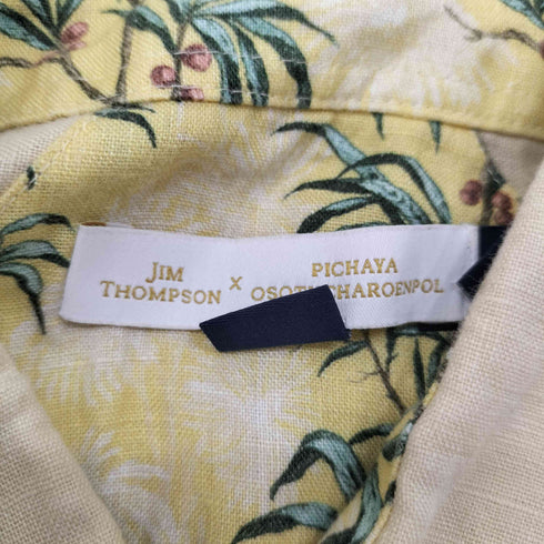 ジムトンプソン JIM THOMPSON リネン100 半袖シャツ メンズ import:M
