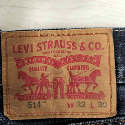 リーバイス Levis メキシコ製 514 SLIM STRAIGHT SITS BELOW WAIST SLIM FIT STRAIGHT LEG ジップフライ ストレートデニム メンズ W32 L30