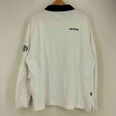 エスワイサーティトゥー SY32 by SWEET YEARS ロゴワッペン バック刺繍 ロゴパッチ L/S ポロシャツ メンズ JPN:L