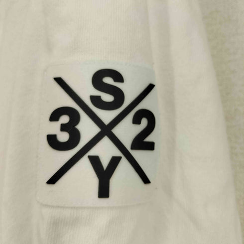 エスワイサーティトゥー SY32 by SWEET YEARS ロゴワッペン バック刺繍 ロゴパッチ L/S ポロシャツ メンズ JPN:L