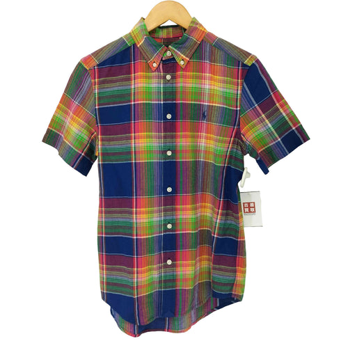 ラルフローレン RALPH LAUREN チェック ボタンダウン S/S シャツ レディース L/G 14-16