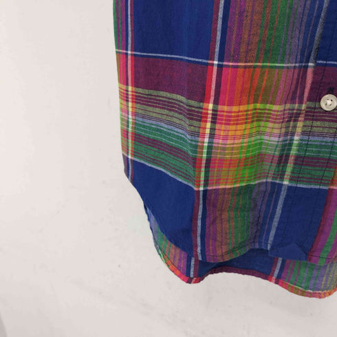 ラルフローレン RALPH LAUREN チェック ボタンダウン S/S シャツ レディース L/G 14-16