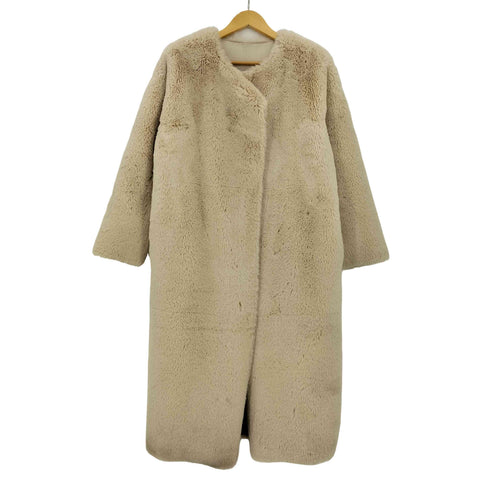THINK FUR エコファー スエード リバーシブル ロングコート レディース JPN:S