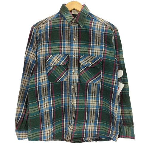 ファイブブラザー FIVE BROTHER 90S フラップポケット チェック L/S ヘビー フランネル シャツ ヘビネル メンズ import:M