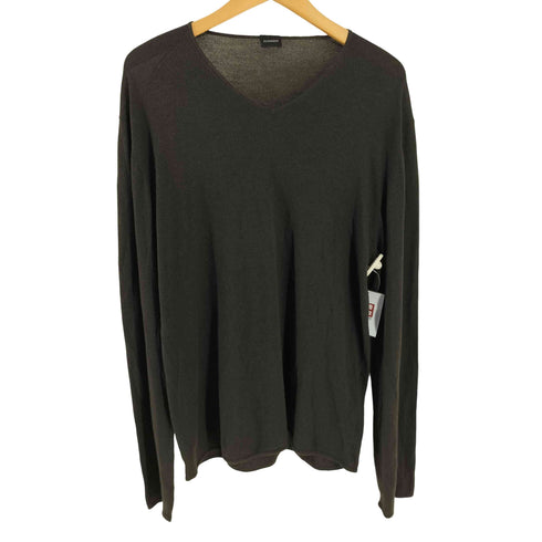 ジルサンダー JIL SANDER カシミヤ コットン Vネック ニット メンズ 52