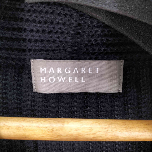 マーガレットハウエル MARGARET HOWELL ショールカラー リネン カーディガン レディース US:0-2
