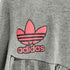 アディダスオリジナルス adidas Originals 80~90s デサント製 デカトレフォイルロゴプリント ドルマンスリーブ クロップド Tシャツ レディース L-O