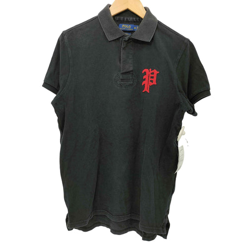 ポロラルフローレン POLO RALPH LAUREN Pロゴ 鹿の子 ピケ 半袖 ポロシャツ メンズ import:M