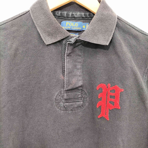 ポロラルフローレン POLO RALPH LAUREN Pロゴ 鹿の子 ピケ 半袖 ポロシャツ メンズ import:M