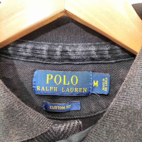 ポロラルフローレン POLO RALPH LAUREN Pロゴ 鹿の子 ピケ 半袖 ポロシャツ メンズ import:M