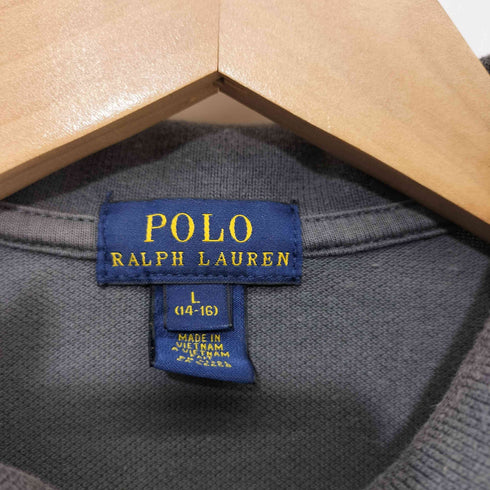 ポロラルフローレン POLO RALPH LAUREN ポニー刺繍 鹿の子 ピケ 半袖 ポロシャツ レディース import:L