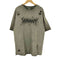 DAILY STYLE デイリースタイル ダメージ加工 ロゴ刺繍 クルーネック 半袖 Tシャツ street メンズ XL