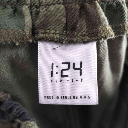 1:24 Seoul A.H.S clothing 迷彩 ウッドランドカモ イージーウエスト カーゴパンツ レディース