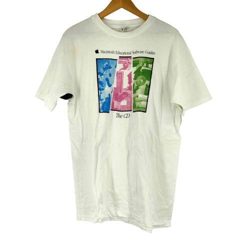 ヘインズ Hanes The CD USA製 S/S 企業プリントTシャツ 袖裾シングル メンズ JPN:XL