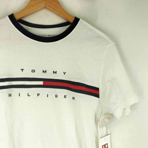 トミーヒルフィガー TOMMY HILFIGER 刺繍ロゴ 半袖 Tシャツ レディース M